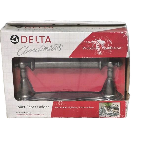 Delta Coordinates Victoria Collection 75050-PT Toilet Paper Holder NEW IN BOX - Picture 1 of 11